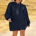 thumbnail image 3 of Solid Color Hoodies for Women  Quilted Sweatshirts for Fall Fashion, 3 of 8