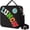 Black, variant on Insulated Lunch Bag With Adjustable Shoulder Strap, Nylon Preppy Lunch Box Large Insulated Lunch Bag Reusable Lunch Tote Bag with Smiley Preppy LunchBag