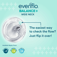 thumbnail image 6 of Evenflo Balance+ Wide Neck Baby Bottles, Clear/White, 5oz, 2-Pack, 6 of 8