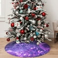 thumbnail image 5 of Sigee Purple Bubble Abstract Art for Christmas Decoration Tree Skirt Christmas Tree Skirt,Christmas home decor Holiday Tree Skirt Fits Christmas Tree-30", 5 of 7