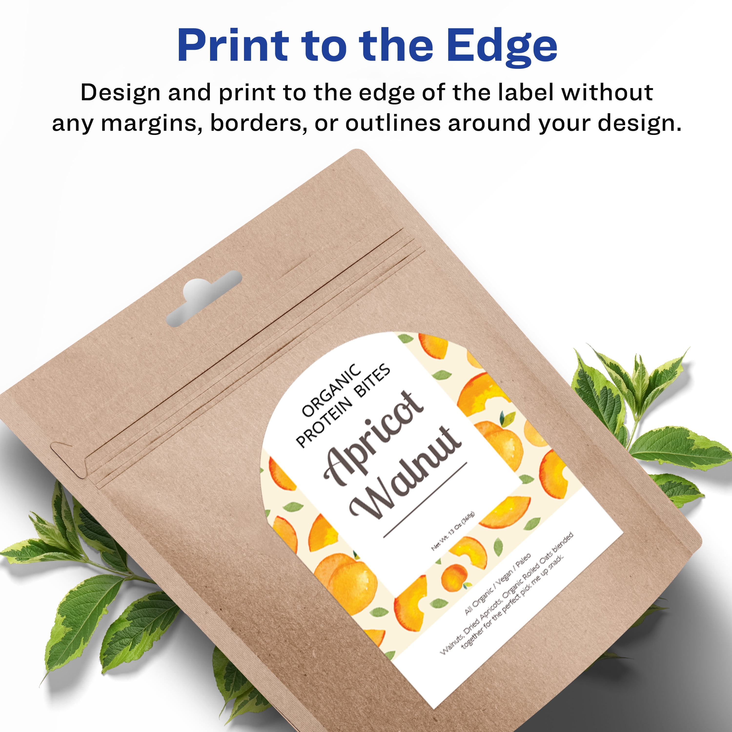 Avery Matte White Arched Labels, 4.75" x 3.5", 100 Labels