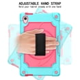 thumbnail image 4 of Allytech Case for Lenovo Tab M10 HD 2nd Gen (TB-X306X) / Smart Tab M10 HD 2nd Gen (TB-X306F) 10.1" 2020 Released, Heavy Duty Shockproof Cover Case with Hand Strap Rotating Kickstand,Aqua/Rose, 4 of 8