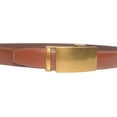 thumbnail image 6 of Marshal Men's Genuine Leather Ratchet Dress Belt With Automatic Buckle Tan Buckle2, 46", 6 of 9
