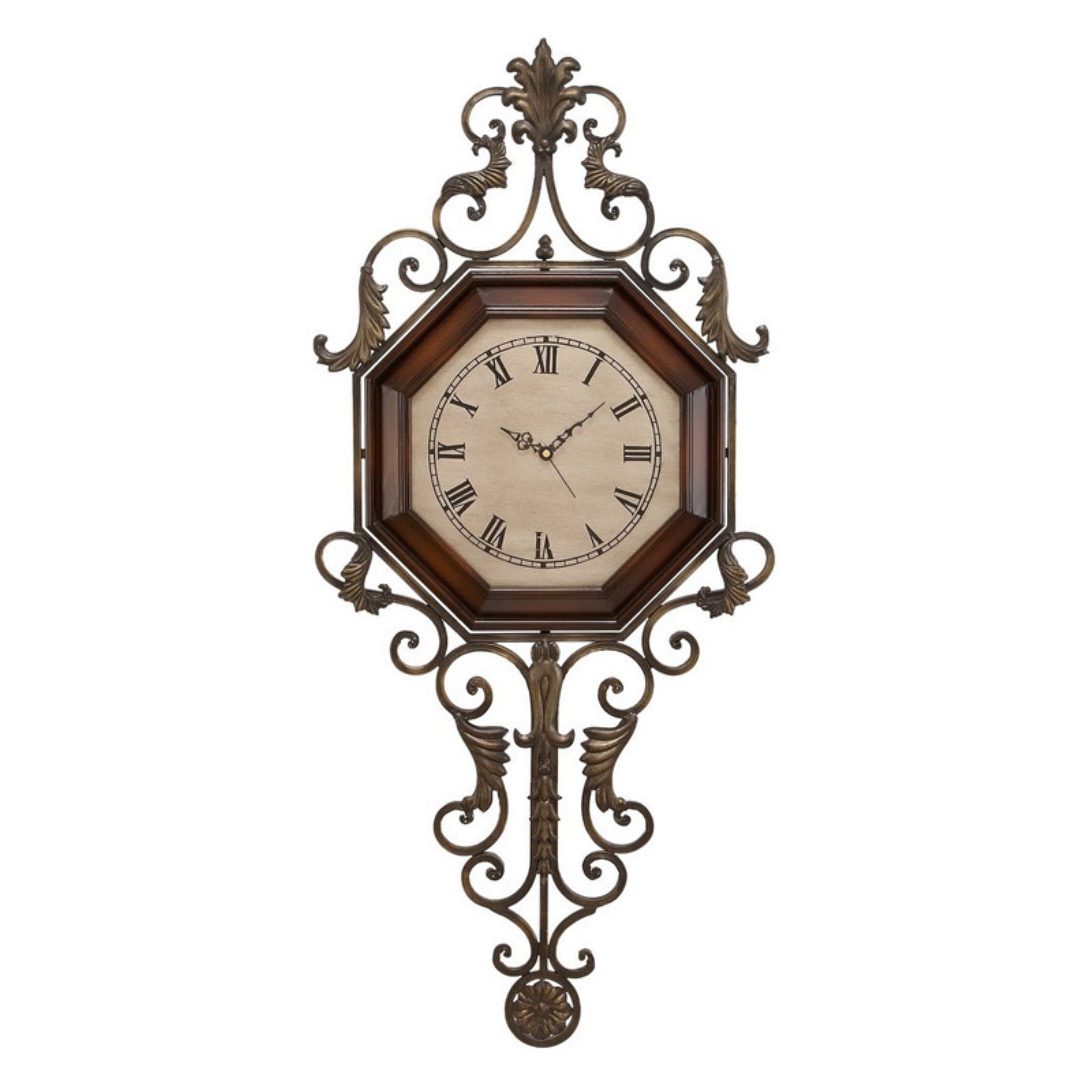 WD MTL WALL CLOCK 39"H, 18"W