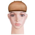 thumbnail image 1 of 4 Pcs/set Perruque Élastique Unisexe Filet de Cheveux Extensible Réutilisable Snood Cosplay Fête Perruque Filet, Café, 1 of 7