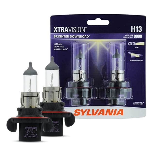 Bombilla halógena para faros delanteros SYLVANIA H13 XtraVision (2 bombillas)