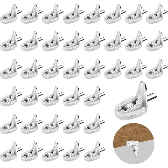 EcoNesxp Clear Rubber Shelf Pins 3mm Shelf Support Pins 3mm Shelf Support Pins for Cabinets and Glass Shelves