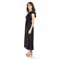 thumbnail image 2 of Vestido largo manga volantes Roman Fashion /Juvenil, 9940-SO (Negro) negro CH, 2 of 5