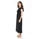 thumbnail image 2 of Vestido largo manga volantes Roman Fashion /Juvenil, 9940-SO (Negro) negro G, 2 of 5