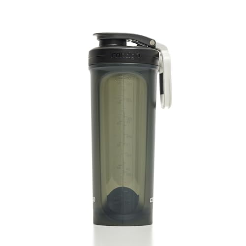 Botella mezcladora de proteínas Contigo Shake & Go 2.0 con bola mezcladora | Licuadora grande sin BPA | Ideal para proteína en polvo, batidos nutritivos o batidos | Botella deportiva a prueba de fugas