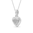 thumbnail image 2 of JewelersClub Accent White Diamond Sterling Silver Heart Pendant, 2 of 4