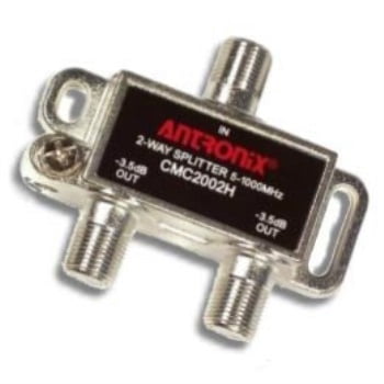 cable modem & moca premium coaxial 2-way splitter ideal for bidirectional rg-6 rg-59