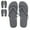 Gray, variant on 50 Pairs Trail maker Flip Flop Sandals for Men, Weddings, House Guests, Indoor, Backyard Outdoor in Black