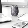 thumbnail image 3 of Modern 12oz Stainless Steel Insulated Wine Tumbler with Lid and Straw – Double Wall Vacuum Mug for Hot & Cold Drinks, 304 Steel Interior, Sweat-Free Design, 3 of 5