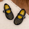 thumbnail image 7 of Viluyesy Girls Mary Jane Sandals Kids Summer Hollow Out Closed Toe Ankle Strap Shoes Black Size 13.5 Little Kids, 7 of 7