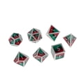 thumbnail image 2 of Novedad de dadoe metal poliédrico de 7 piezas - Dado&D poliédricos sólidoe aleación de zinc antiguos CUTICAT Lote de dados poliédricos, 2 of 7