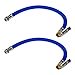 thumbnail image 3 of Modengzhe 2 Pcs Tire Inflator Rubber Hose with Copper Locking Air Chuck and Standard Tire Valve Fine Thread for Car Truck Blue, 3 of 4