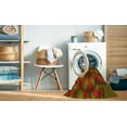 thumbnail image 2 of Ahgly Company Machine Washable Indoor Round Transitional Dark Yellow Green Area Rugs, 8' Round, 2 of 7