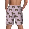 thumbnail image 4 of Uemuo Dachshund Dog Puppy Pattern Mens Swim Trunks Quick Dry Board Shorts with Mesh Lining, Stretch Beach Shorts Quick Dry No-Chafing Board Shorts-XX-Large, 4 of 9