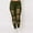 Army Green Plus Size Ripped Leggings Clearance, variant on Ripped Leggings for Women High Elastic Waist Long Pant Distressed Classic Ripped Joggers Cutout Yoga Pants