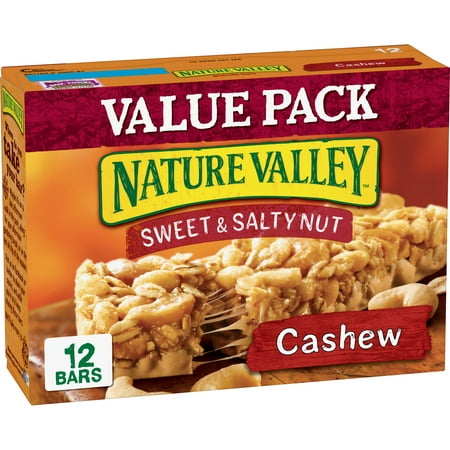 Nature Valley Granola Bars, Sweet & Salty Nut, Cashew, 12 Bars, 1.2 (Best Granola Bars For Kids)