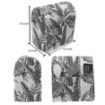 thumbnail image 5 of Jungle Lounger Chair Bag, Monochrome Tropical Plants Palm Monstera Banana Leaves Island Nature Theme, High Capacity Storage with Handle Container, Lounger Size, Black Grey White, by Ambesonne, 5 of 5