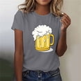 thumbnail image 2 of WREESH Womens Summer Vintage Beer T-Shirts Casual Crewneck Graphic Tees Short Sleeve Slim Fit Pullover Oktoberfest Shirts Gray B, 2 of 4