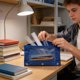thumbnail image 4 of Three-hole Pen Case Transparent Document Folder Oxfords Cloth Storage Bag Large Airss Vent Large Capacity Stationery Bag, 4 of 9