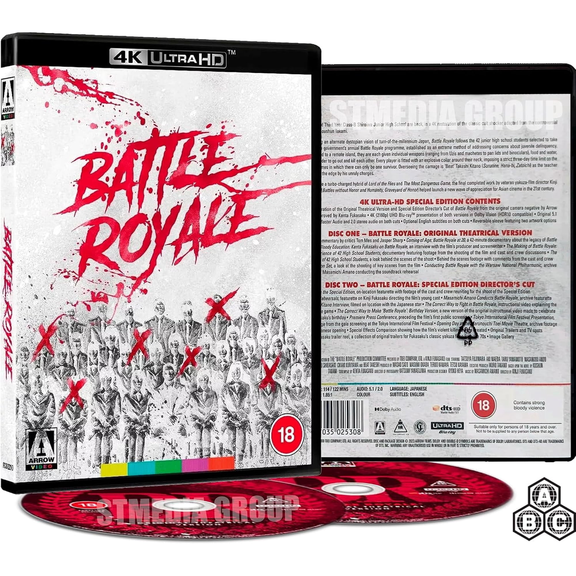 Battle Royale (Special Edition / Reversible Cover / Theatrical & Director's Cut) [4K Ultra HD] [Region Free] [blu_ray] [2023]