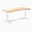 Bamboo / White, variant on Desky Dual Ergo Edge Sit Stand Desk - Bamboo / 60 X 30 Inches / Space Gray