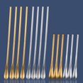 thumbnail image 2 of 4pcs Stainless Steel Stirring Ice Spoon Ice Cream Spoons Cocktail Spoons Swizzle Stick (Short Handle, Silver), 2 of 8
