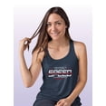 thumbnail image 2 of Slogan Car Speed  Racerback Tank Women -Image by Shutterstock, Female x-Small, 2 of 4