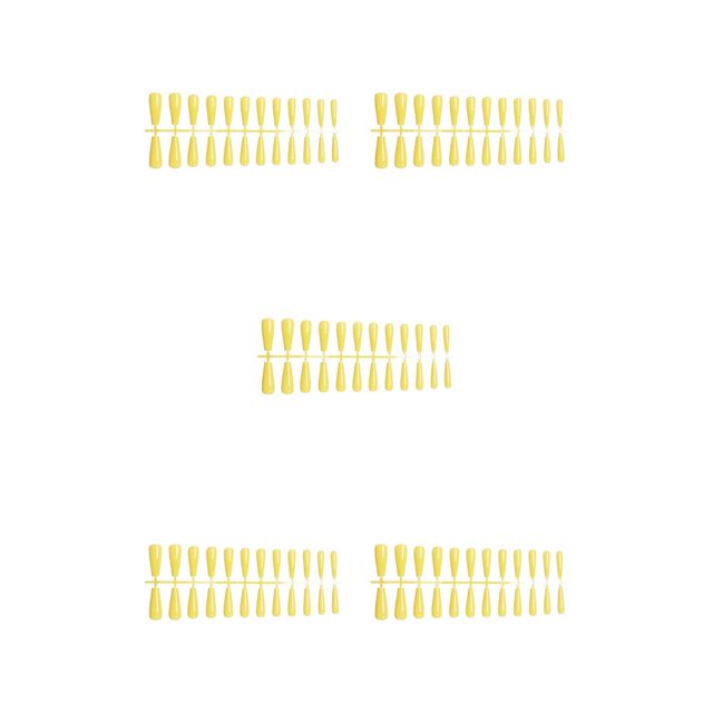 ZheElen Fake Nail Set French Style Scratch Resistant Press-on Fingernails Full Cover Removable for Trimble Adjustable Manicure Stickers Type 17 5Set