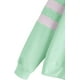 thumbnail image 3 of Sudadera con capucha y cordón para mujer con estampado de planetas Varsity a rayas Adepaton WMZY-680-31, 3 of 5
