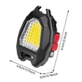 thumbnail image 3 of Hearth & Gear Keychain Work Light Keychain Flashlight Emergency Light With 7 Light Mode Build In Base And Folding Bracket For Camping Fishing, 3 of 7