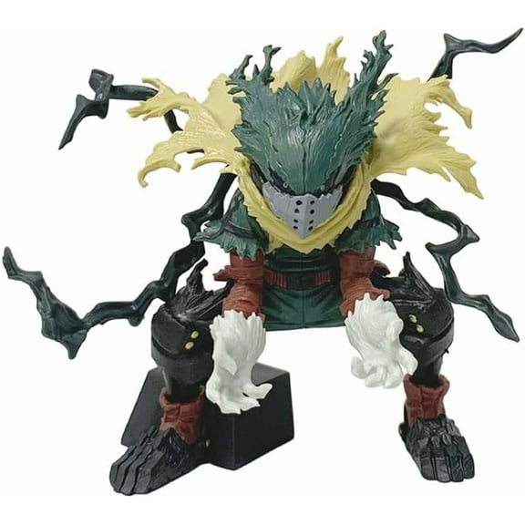 New Izuku Figure, Fighting Midoriya Izuku Anime Figures 11cm/4.3inch Handmade Cosplay PVC Statues Collectible Souvenirs for Anime Fans Gifts