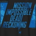 thumbnail image 2 of Boy's Mission: Impossible Dead Reckoning Movie Logo Blue  Graphic Tee Black X Large, 2 of 5