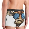 thumbnail image 6 of Salouo American Giraffe Style Print Men's Boxer Briefs,Breathable Underwear Elastic Waistband Briefs for Men -Small, 6 of 8