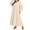 Beige, variant on ZANZEA Women V-Neck Long Sleeve Flare Swing Holiday Party Kaftan Loose Maxi Long Dress Plus