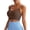 Brown, variant on Women'S Hollow Fishnet Patchwork Sports Bra - Adjustable Strap Wireless Padded Athletic Camisole Bras Blue XXL(XXL)