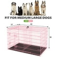 thumbnail image 7 of BestPet Folding Dog Crate with Divider and Tray, 42"L, 7 of 7