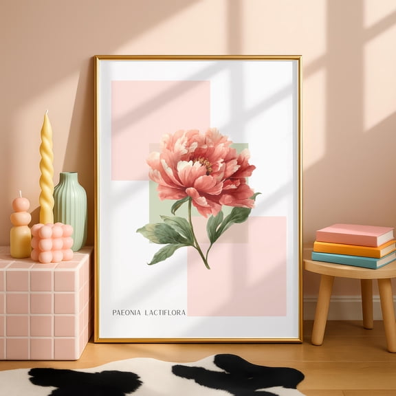 Floral Wall Art Watercolor Flower Poster Botanical Poster , Poster Print Only