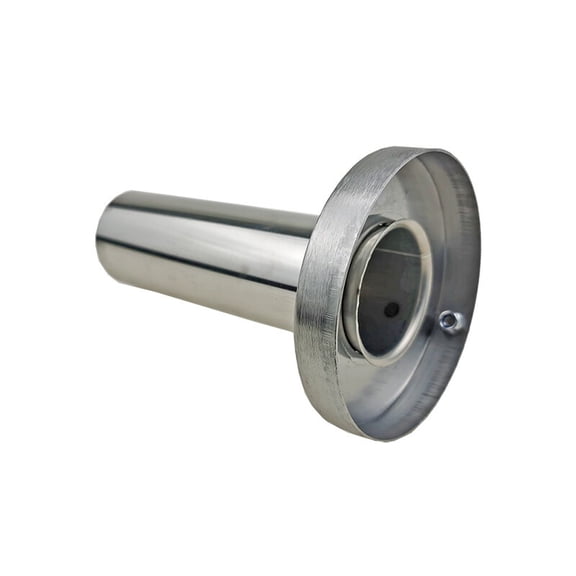 YIUIY 4.5'' Muffler Stainless Steel Round Exhaust Muffler Tip Silencer Silver 4.5inch