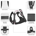 thumbnail image 3 of Vsdgher Flamingos Tribal Pattern Dog Harness,No Pull Pet Harness with Soft Padded Handle,Adjustable Reflective Vest with 2 Buckles,4 Slide Buckles,S-XL Small, 3 of 4