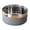 Gray, variant on Double-Layer Stainless Steel Dog Bowl Non-Slip Anti-Tipping Large Capacity Pet Food Water Dish for Large Dogs Cats and Puppies Heavy Duty Indoor Outdoor Feeding Station