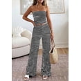 thumbnail image 5 of PRETTYGARDEN Summer Sets Women 2 Piece Outfits Matching Striped Loungewear Spring Airport Travel Beach Vacation Clothes, 5 of 10