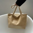 thumbnail image 2 of ladies fashion personality handbag beach texture straw canvas bag shoulder bag handbag, 2 of 6