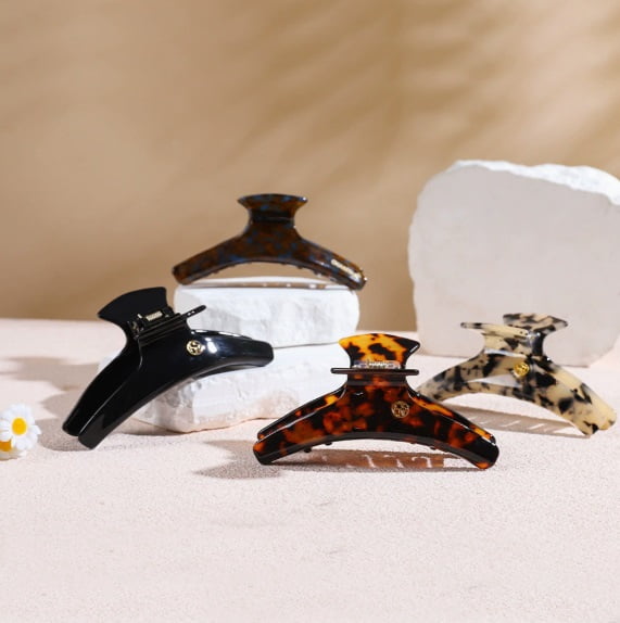 Stylish Shark Hair Clip - Durable Acetate Material, Strong Grip for Thick Hair, Perfect for Daily Wear and Special Occasions