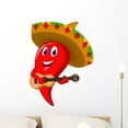 thumbnail image 1 of Chili Pepper Mariachi Wearing Wall Decal Mural by Wallmonkeys Vinyl Peel & Stick Graphic for Boys (24 in H x 18 in W), 1 of 4