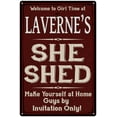 thumbnail image 1 of LAVERNE'S She Shed Red Sign Lady Cave 12 x 18 Matte Finish Metal 112180088458, 1 of 1